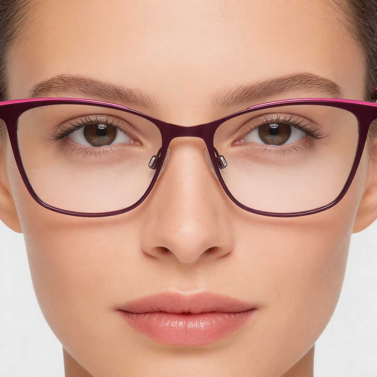 Calvin Klein Ckj21207 Gafas de Mujer Violeta Rectangulares, 53mm, Photo 4