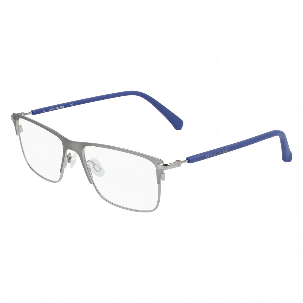Calvin Klein CKJ21400 Blue Rectangle Eyeglasses for Men, Metal frame