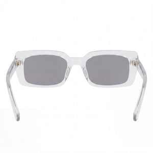 Calvin Klein CKJ22606S Rectangle Sunglasses for Women — interior view, Crystal Clear lens detail