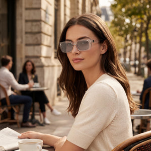 Calvin Klein CKJ22606S Gray Sunglasses Women — outdoor wear, Crystal Clear lens