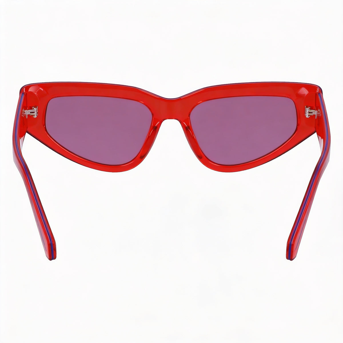 Gafas de sol Calvin Klein CKJ23603S de ojo de gato rojas para mujer, 53 mm, Photo 3