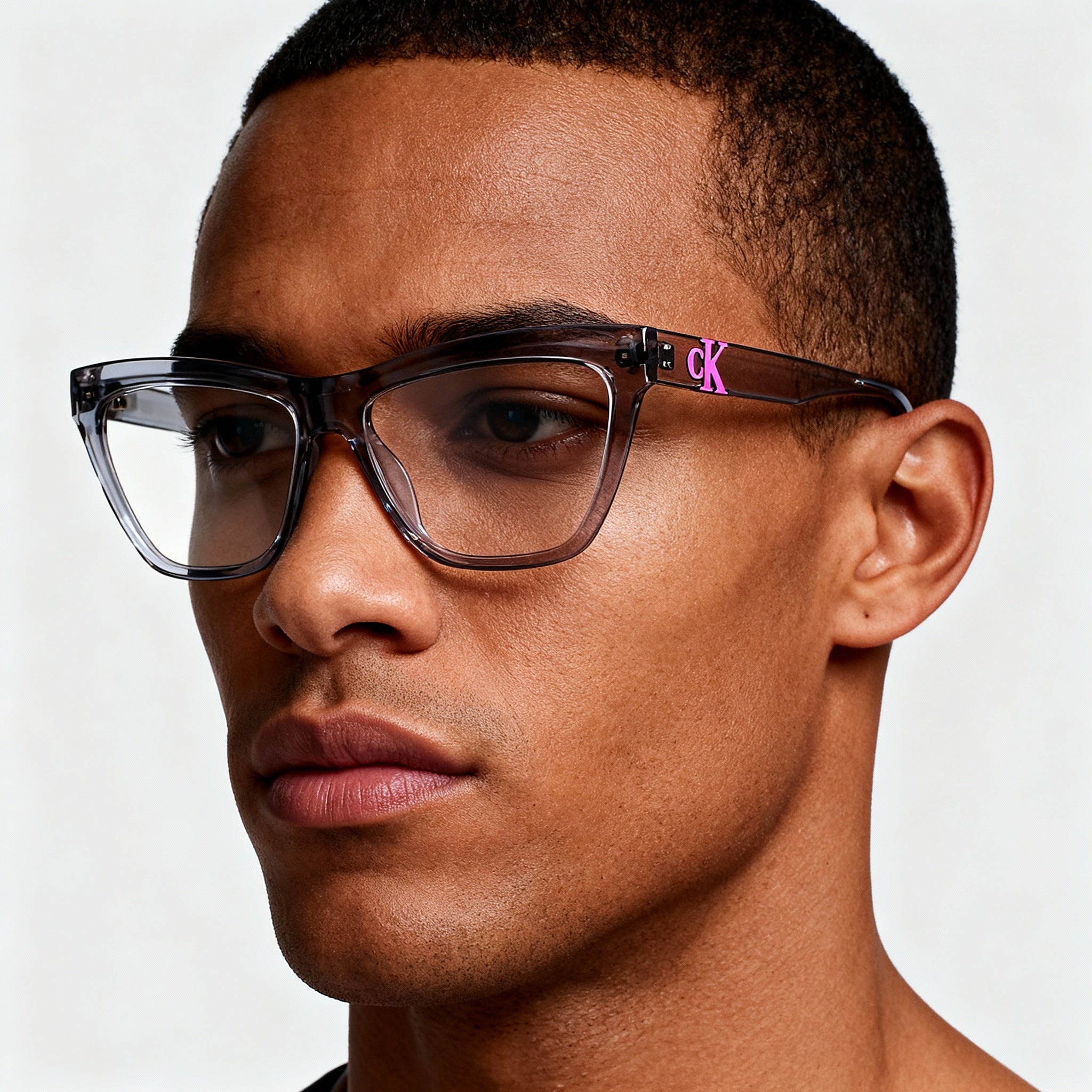 Calvin Klein CKJ23614 Gray Cat Eye Unisex Eyeglasses, 54mm, Photo 4