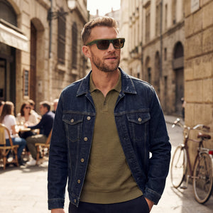 Calvin Klein Ckj24603s Green Sunglasses Men — outdoor wear, Solid Khaki Non-Polarized lens