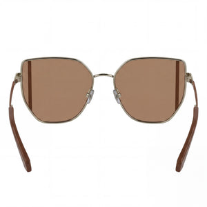 Calvin Klein Ckj25209s Cat Eye Sunglasses for Women — interior view, Non-Polarized lens detail