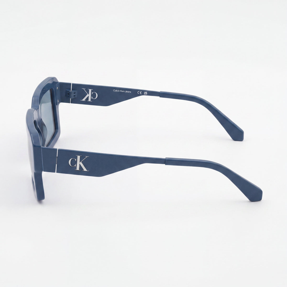 Gafas de sol rectangulares unisex Calvin Klein Ckj25606s azules, 52 mm, Photo 3
