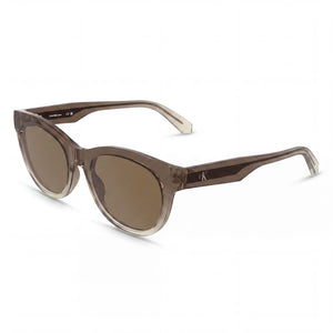Calvin Klein Ckj26600s Brown Round Sunglasses for Women, Light Brown lens