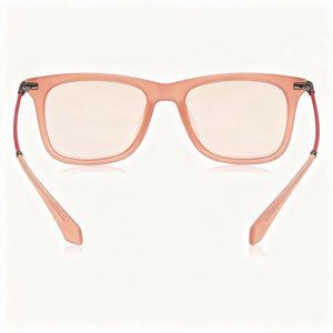 Calvin Klein CKJ512S Square Sunglasses Women — side view, Non-Polarized Brown lens