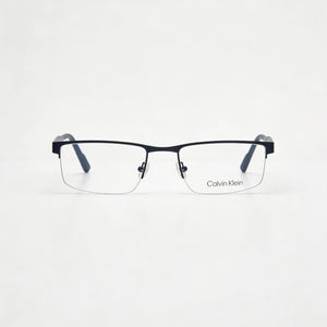 Calvin Klein Classic Rectangle Eyeglasses Unisex — front view, Injected