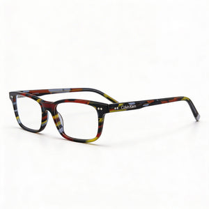 Calvin Klein Square Eyeglasses for Women — front view, Plastic