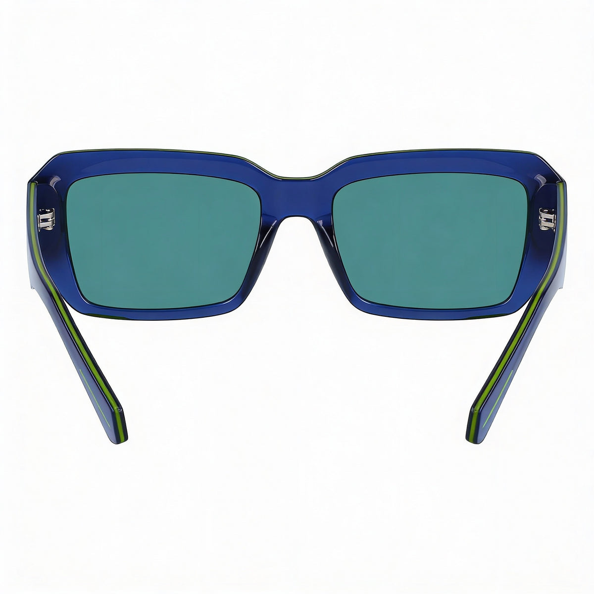 Calvin Klein Modern Blue Rectangle Sunglasses for Men, 53mm, Photo 3