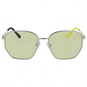 Calvin Klein standard Round Sunglasses for Women — front view, Polycarbonate frame