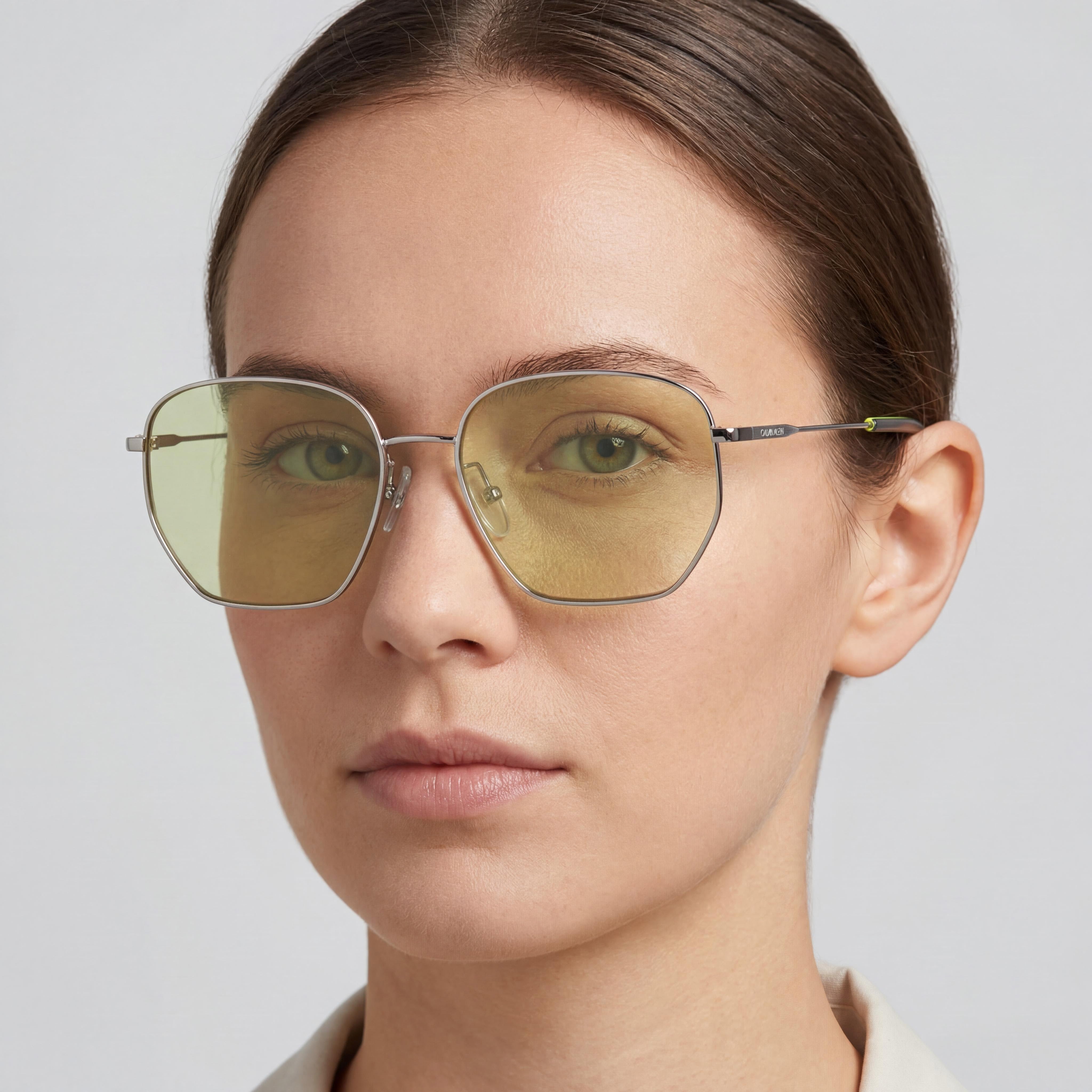 Gafas de sol Calvin Klein The Standards para mujer, de policarbonato plateado, no polarizadas, con lentes de 51 mm y protección UV., Photo 5