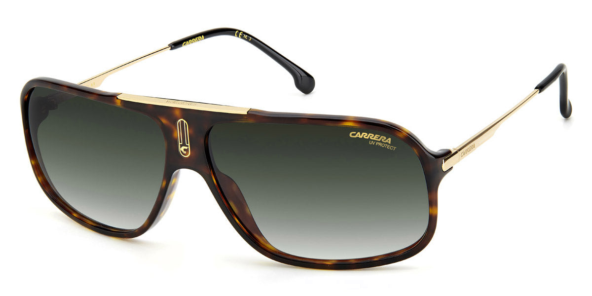 Carrera Unisex Havana Rectangular Sunglasses