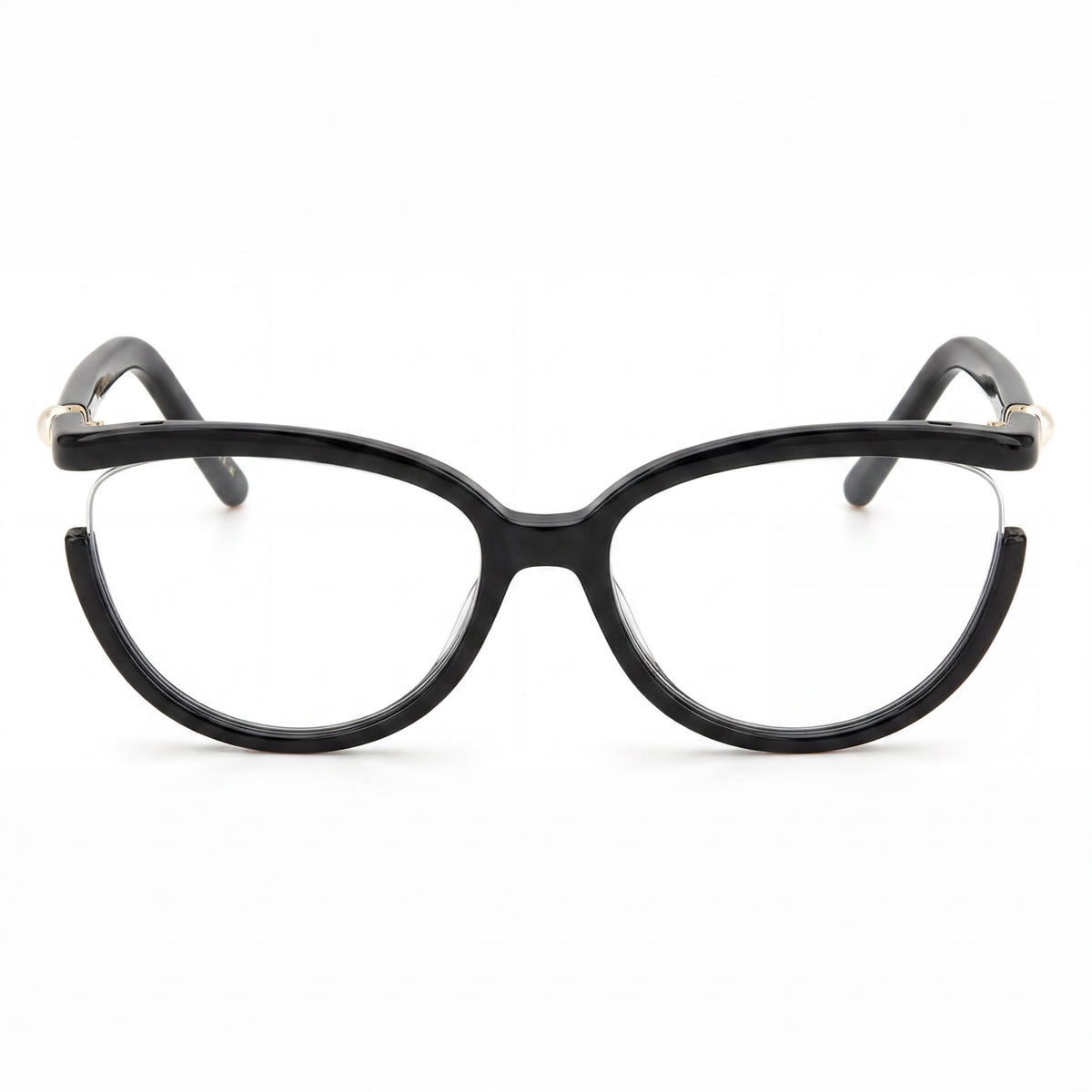 Carolina Herrera Black Oval Eyeglasses for Women, Polyamide 55mm, Photo 2