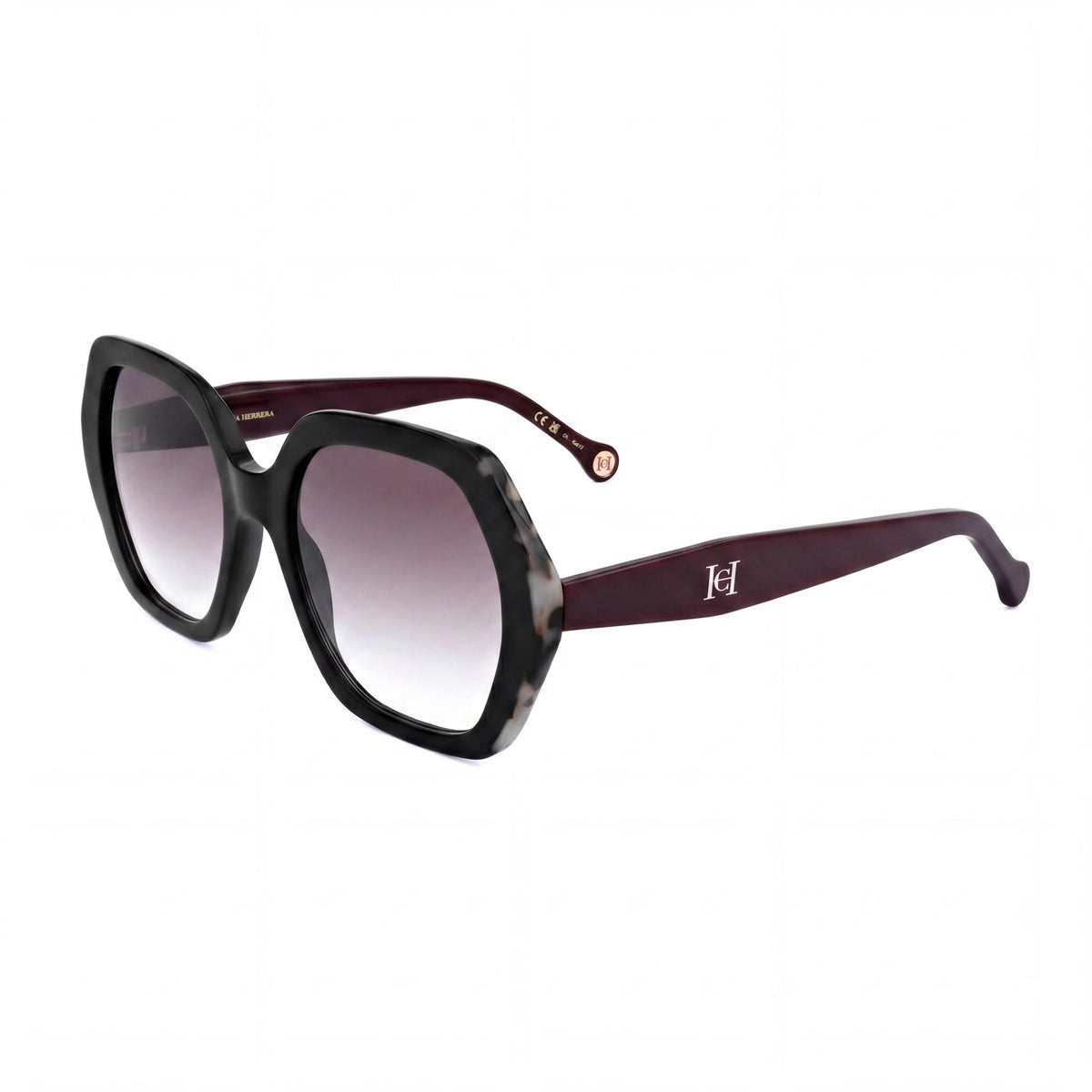 Gafas de sol Carolina Herrera Butterfly color negro y burdeos para mujer, 55mm, Photo 1