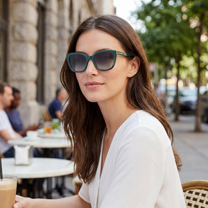 Carolina Herrera Casual Green Sunglasses Women — outdoor wear, Grey Green Non-Polarized lens