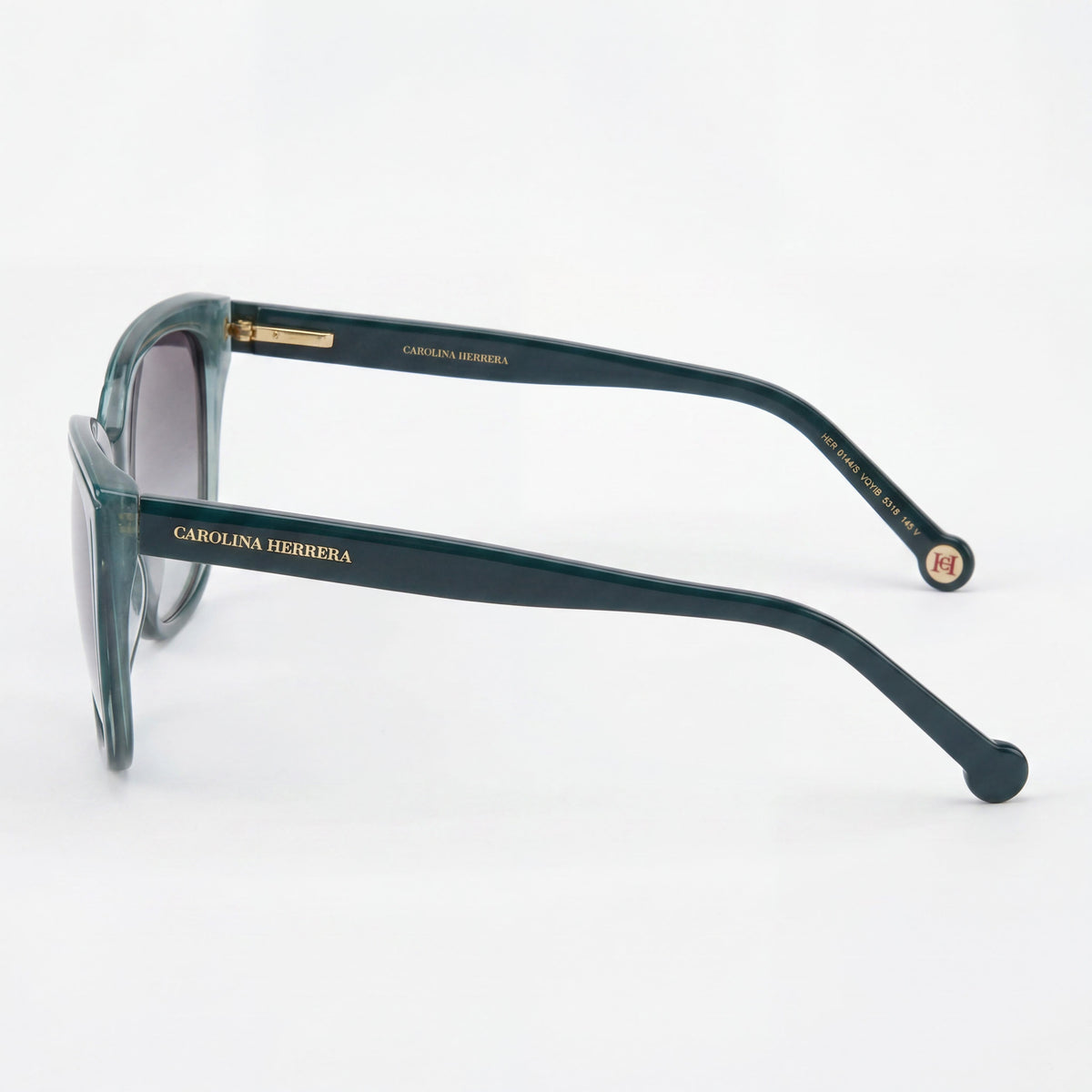 Gafas de sol Carolina Herrera Casual HER 0144/S tipo ojo de gato para mujer, color verde, 53 mm, Photo 3