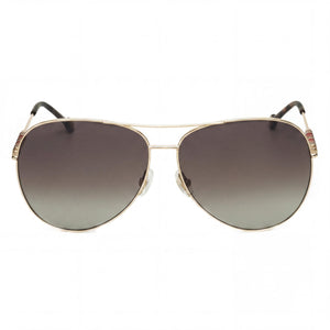 Carolina Herrera Ch 0034/S Aviator Sunglasses for Women — front view, Stainless Steel frame