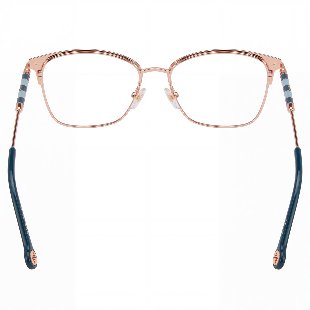 Gafas graduadas Carolina Herrera CH 0040 rectangulares doradas y verdes para mujer, Photo 3