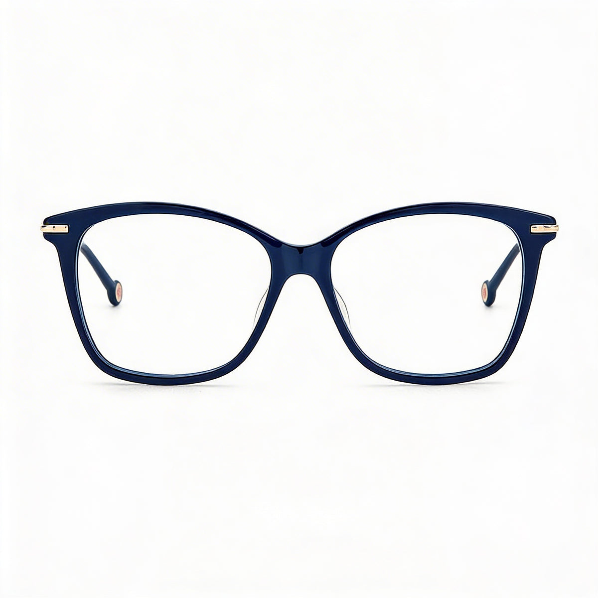 Carolina Herrera CH 0042 PJP Gafas graduadas de plástico con montura completa para mujer, color azul dorado, 54 mm, Photo 3