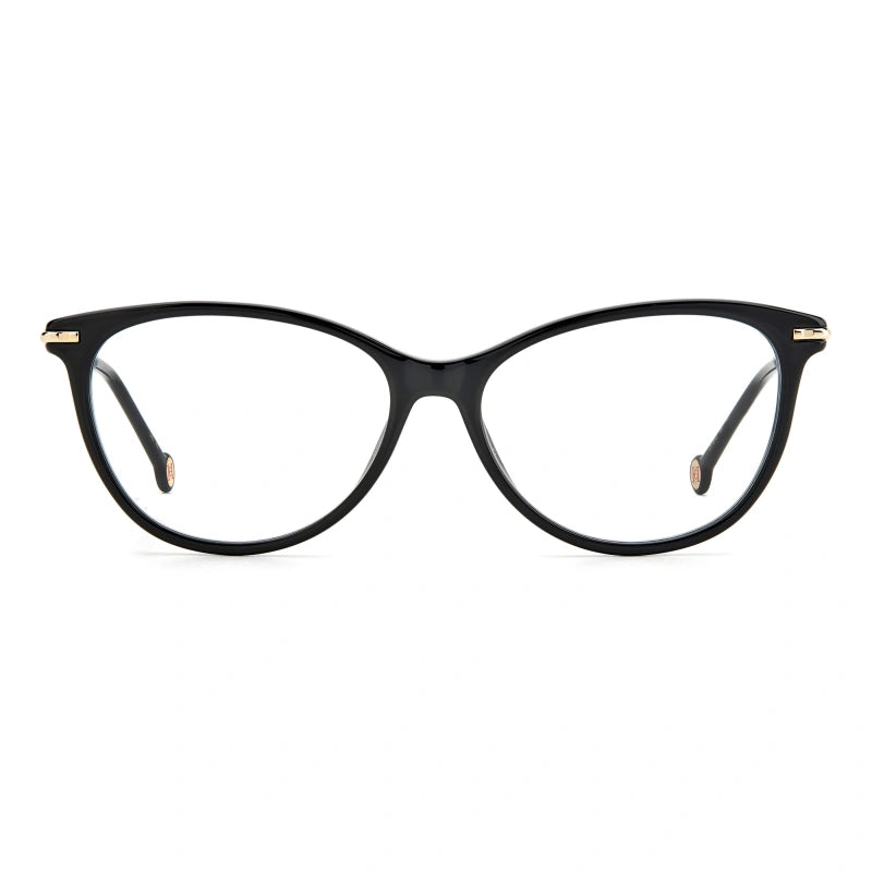Carolina Herrera CH-0043 Black Cat Eye Eyeglasses for Women, 55mm, Photo 3