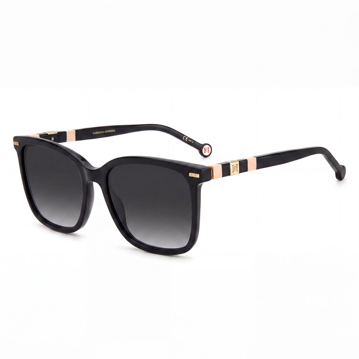 Gafas de sol cuadradas unisex Carolina Herrera Ch 0045/S, negras, 57 mm, Photo 1