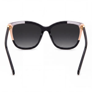 Carolina Herrera Ch 0052/S Square Sunglasses Women — side view, Non-Polarized Dark Grey Shaded lens