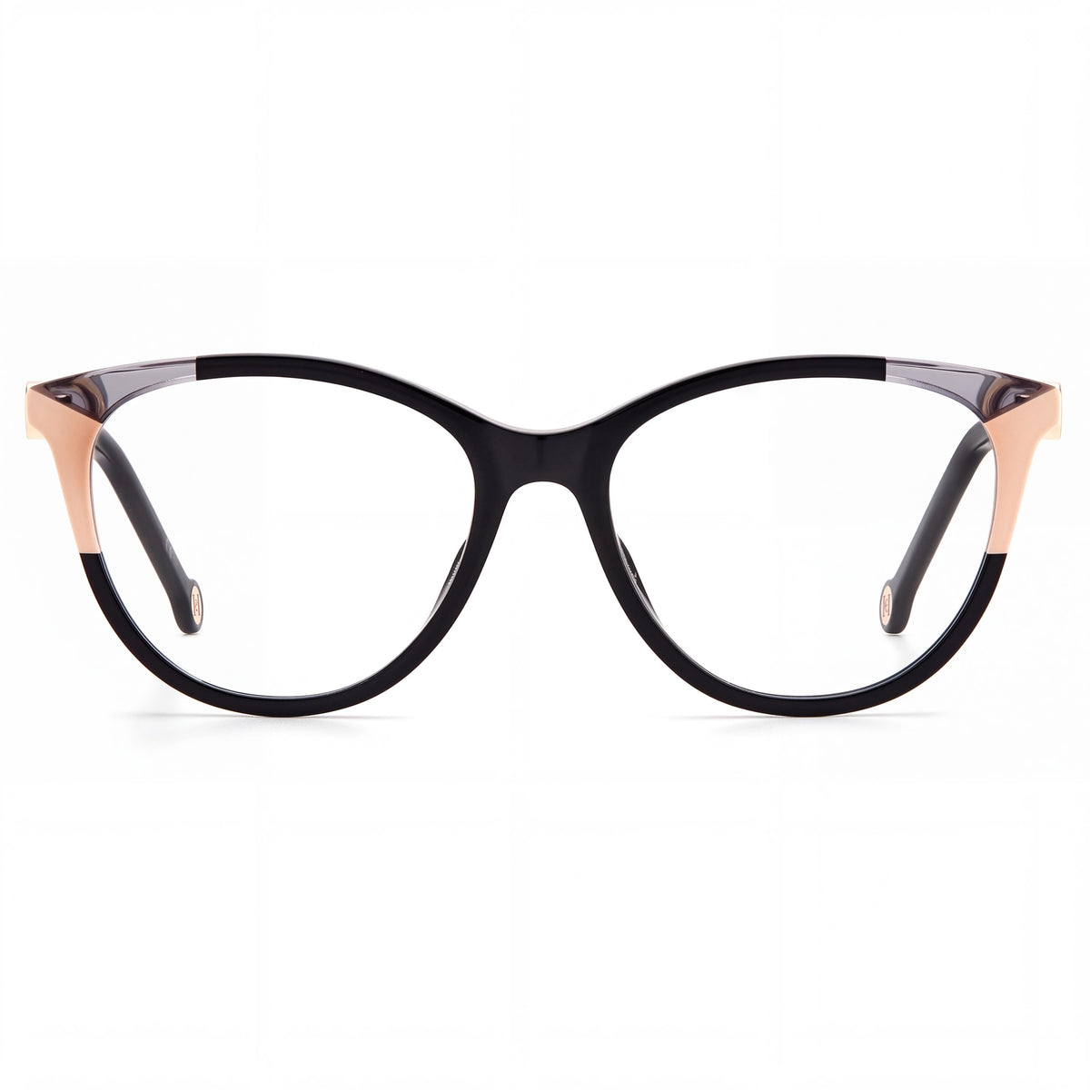 Carolina Herrera Ch 0054 Black Nude Oval Eyeglasses for Women, 53mm, Photo 2