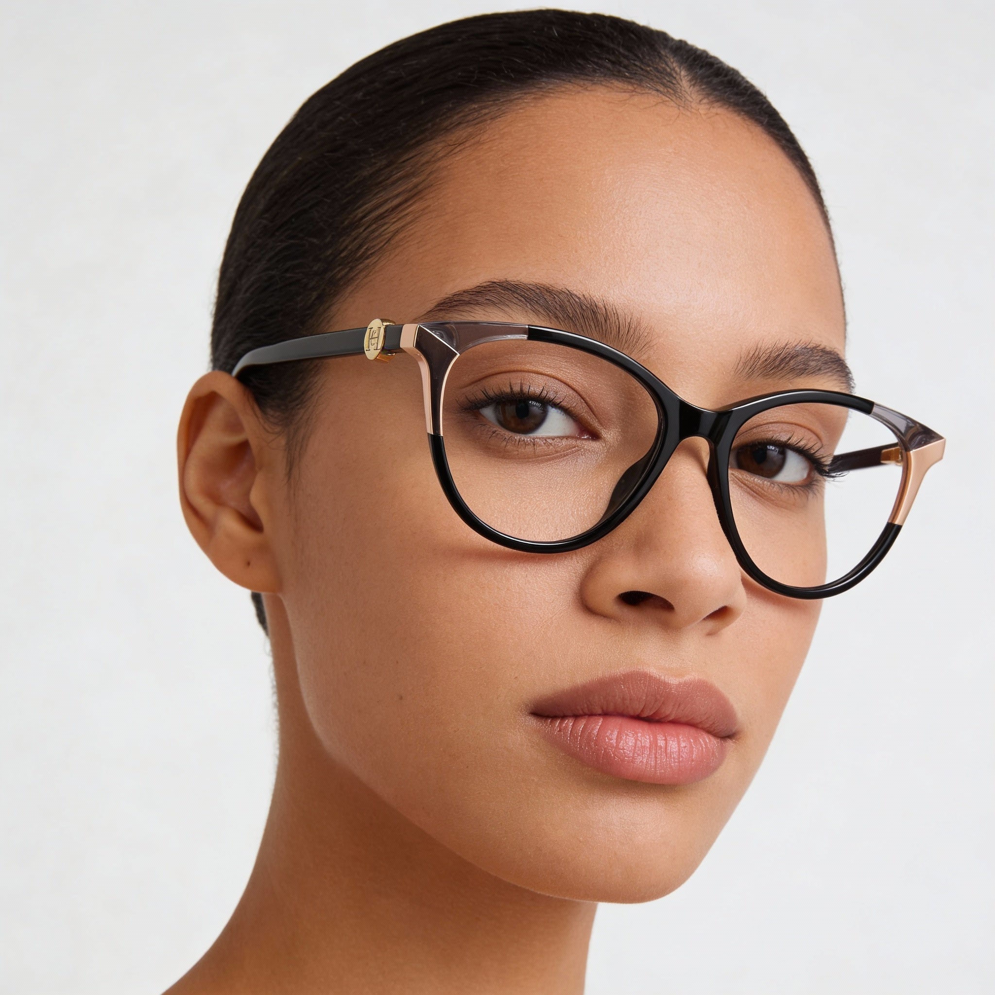 Gafas ovaladas Carolina Herrera CH 0054 negras nude para mujer, Photo 5