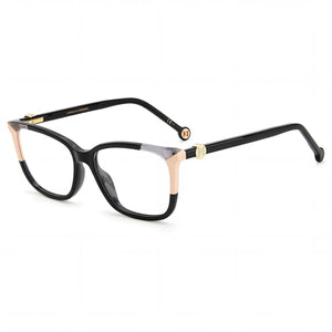 Carolina Herrera CH 0055 Black Rectangle Eyeglasses for Women, Acetate frame