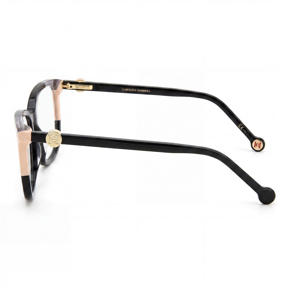 Carolina Herrera CH 0055 Black Rectangle Eyeglasses for Women, 54mm, Photo 3