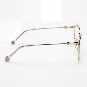 Carolina Herrera CH 0060 Round Eyeglasses for Women — front view, Alloy Steel