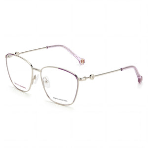 Carolina Herrera CH 0060 Gold Round Eyeglasses for Women, Alloy Steel frame