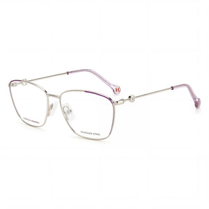 Carolina Herrera CH 0060 Gold Violet Rectangle Eyeglasses for Women, Alloy Steel frame