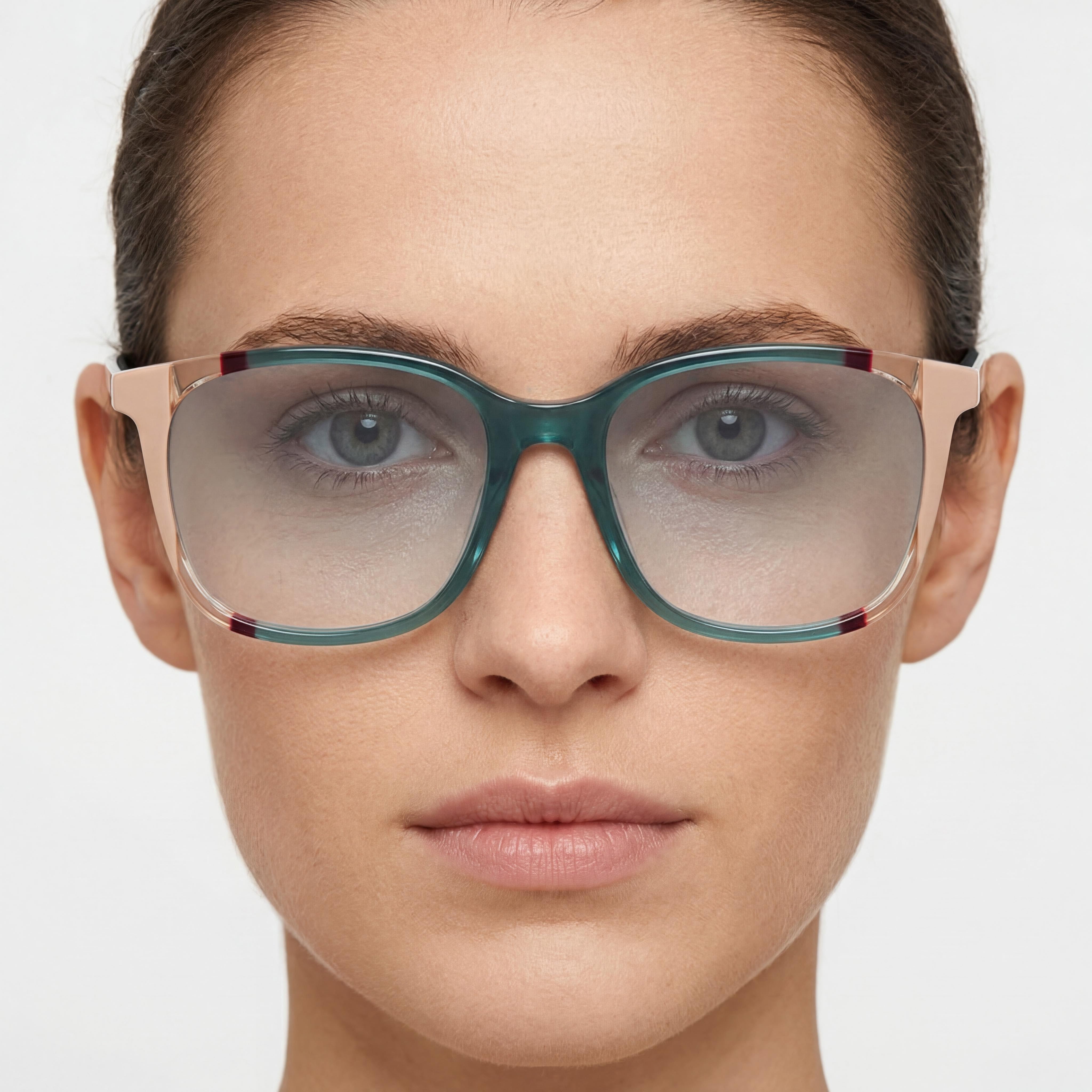 Gafas Carolina Herrera CH 0065 para mujer, color azul verdoso/marrón, 52 mm, Photo 5