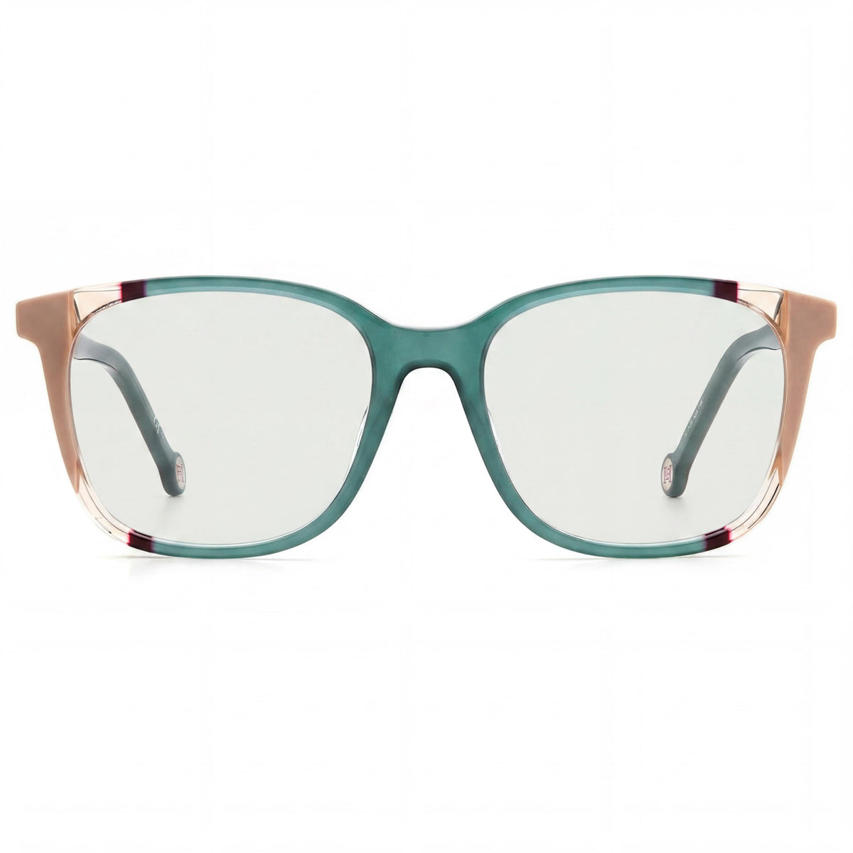 Carolina Herrera Ch 0065 Gafas Rectangulares Verdes para Mujer, 52mm, Photo 2