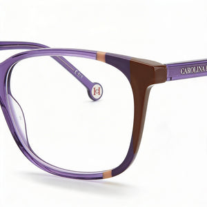 Carolina Herrera CH 0065 Square Eyeglasses for Women — front view, Acetate