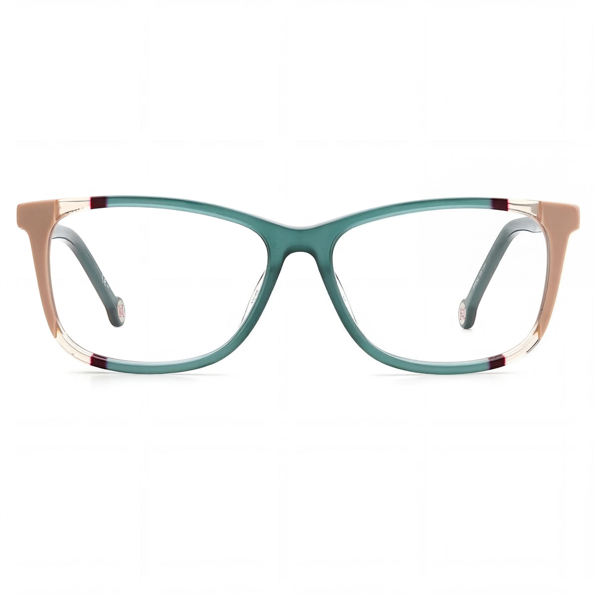 Carolina Herrera CH 0066 Teal Brown Eyeglasses for Women, Photo 2