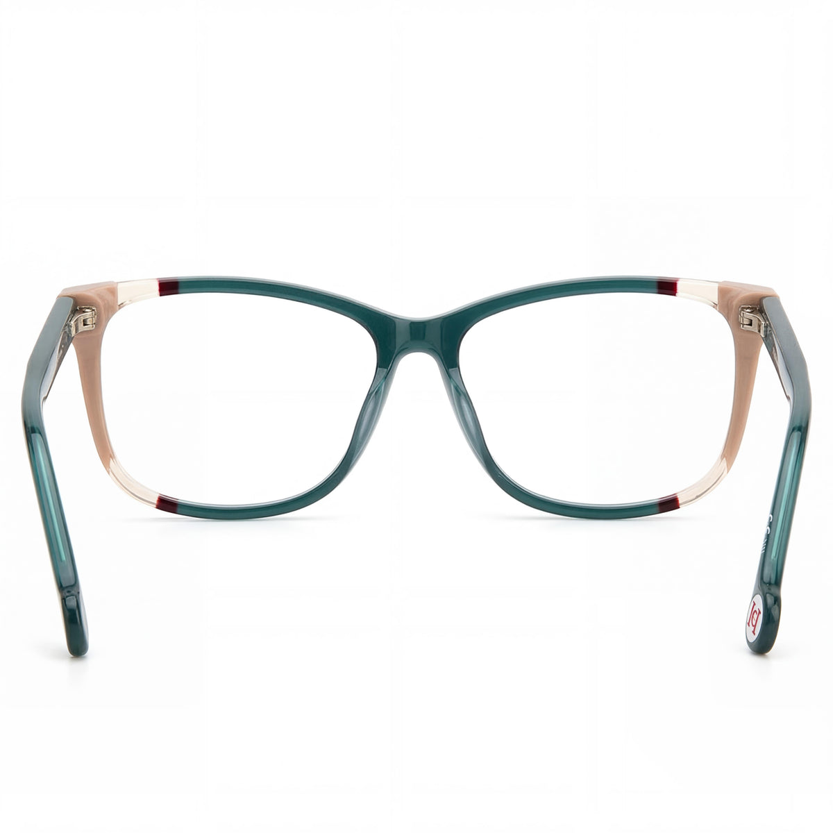Carolina Herrera CH 0066 Teal Brown Eyeglasses for Women, Photo 3