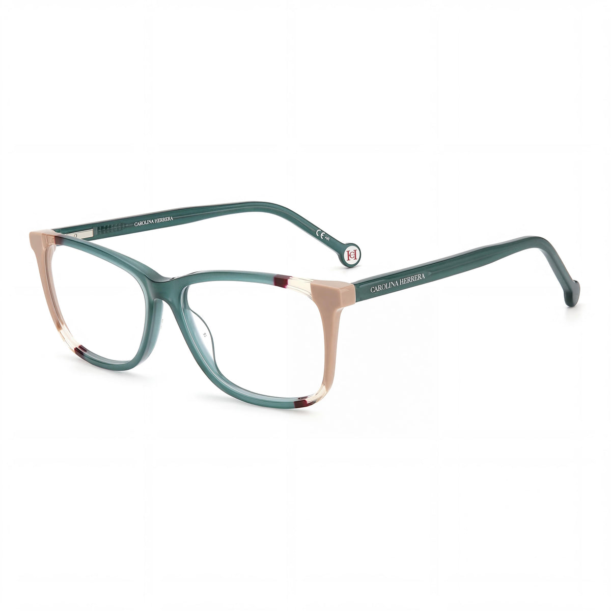 Gafas graduadas para mujer Carolina Herrera Ch 0066 de forma cuadrada en color verde, 53 mm, Photo 1