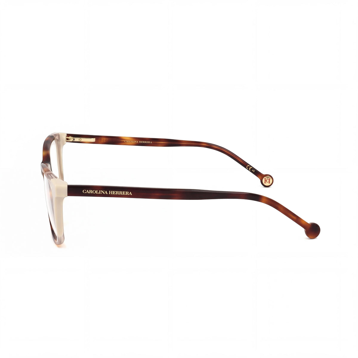Carolina Herrera CH 0066 Havana Rectangle Eyeglasses for Women, 53mm, Photo 2