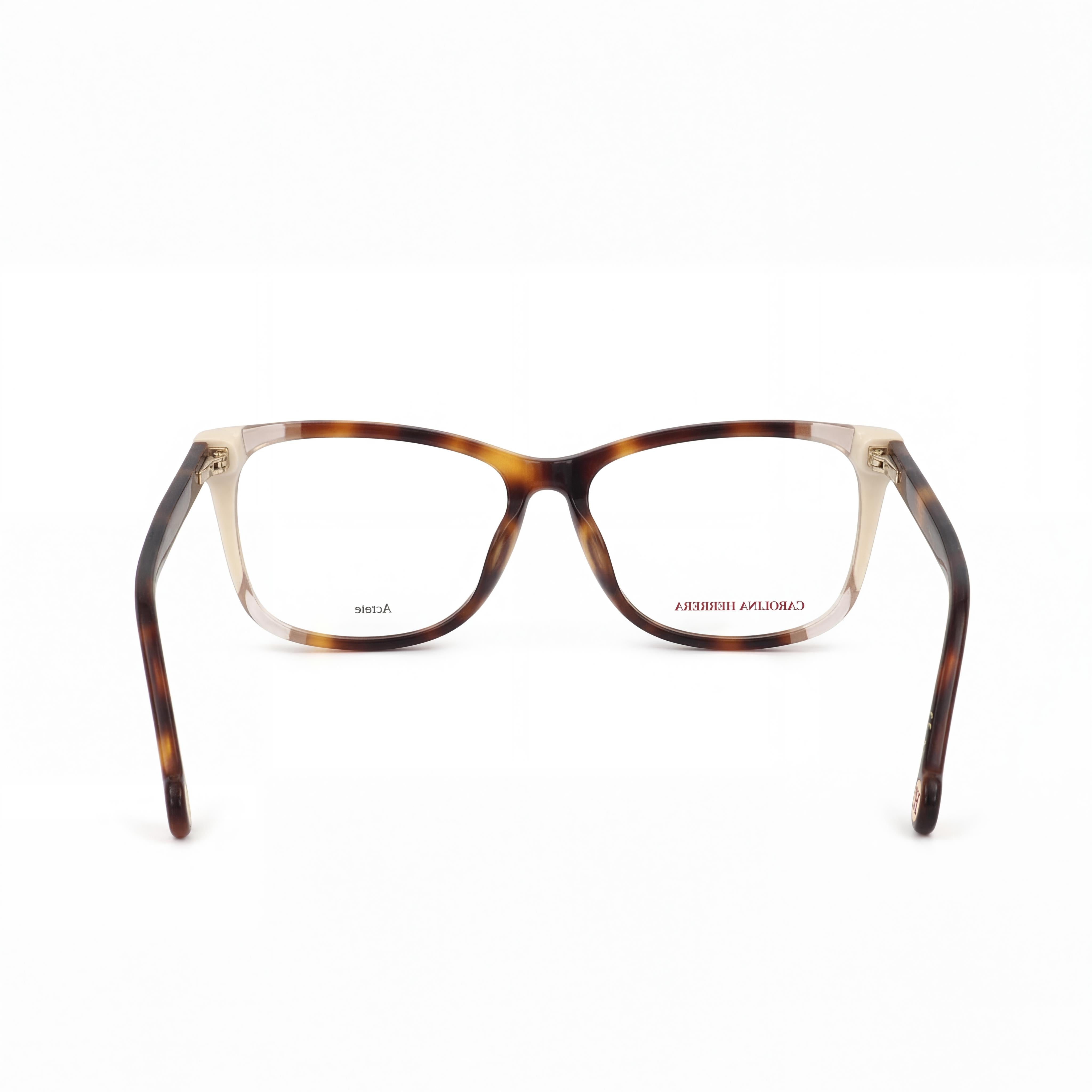 Carolina Herrera CH 0066 Havana Rectangle Eyeglasses for Women, 53mm, Photo 3