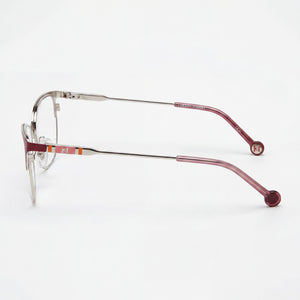 Carolina Herrera Ch 0074 Rectangle Eyeglasses for Women — front view, Stainless Steel