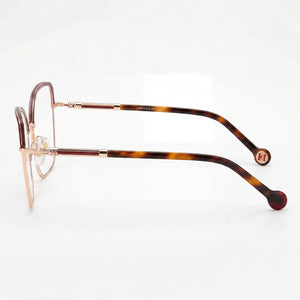 Carolina Herrera Classic Cat Eye Eyeglasses for Women — front view, Metal