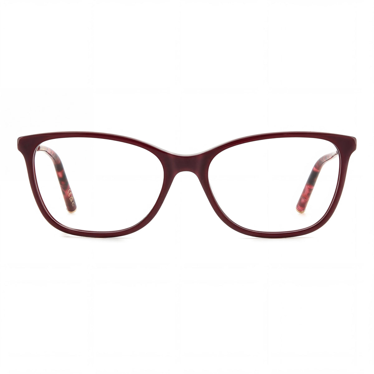 Gafas Carolina Herrera Classic HER 0197 en borgoña y dorado para hombre, 54 mm, Photo 2