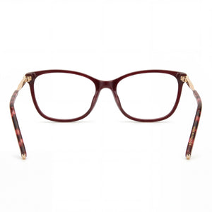Carolina Herrera Classic Rectangle Eyeglasses for Men — interior view, Polycarbonate demo lenses