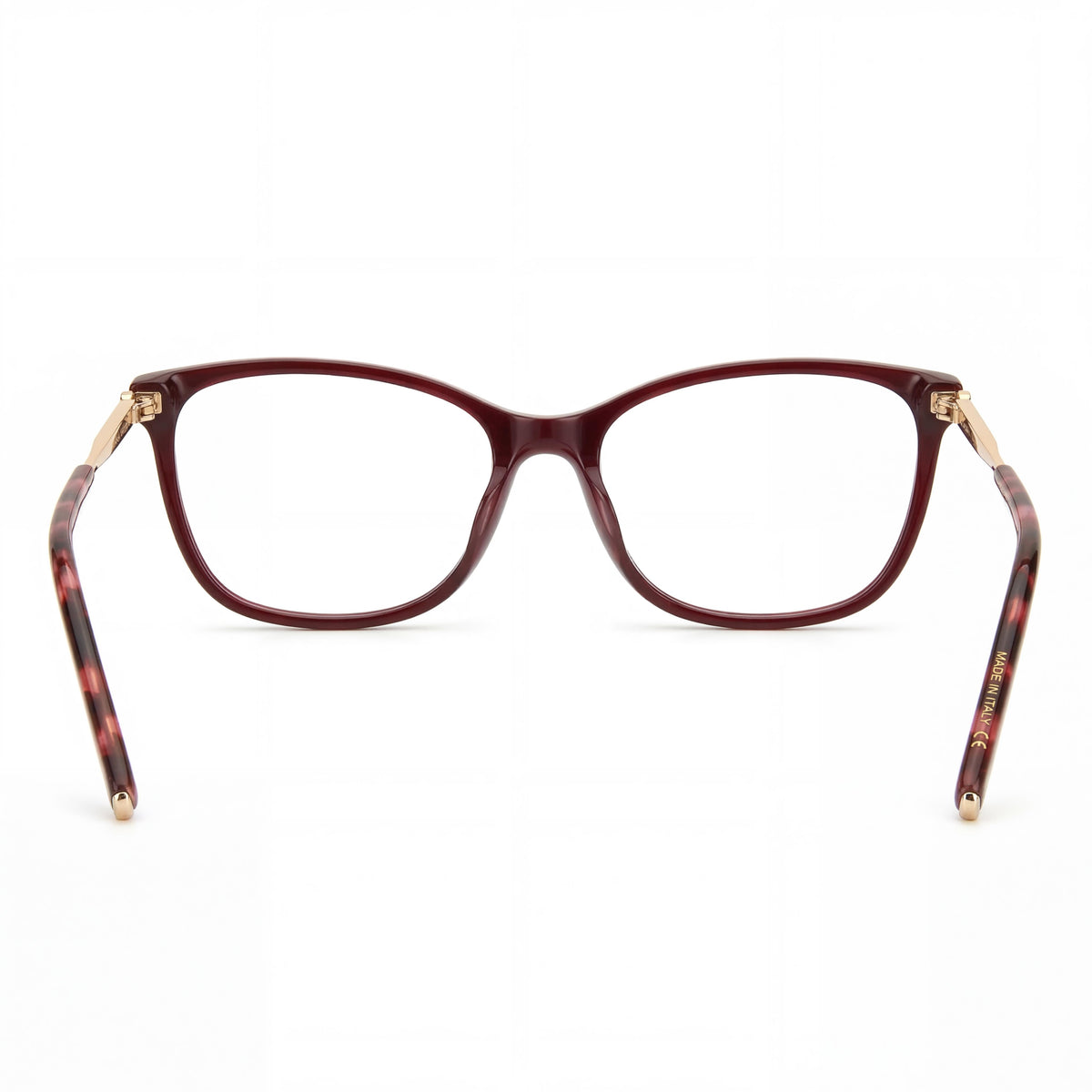 Gafas Carolina Herrera Classic HER 0197 en borgoña y dorado para hombre, 54 mm, Photo 4