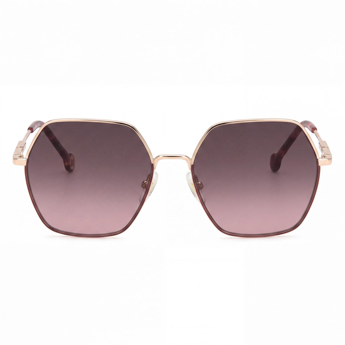 Carolina Herrera Essential Gold Burgundy Sunglasses for Women, 55mm, Photo 2