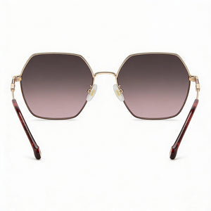 Carolina Herrera Essential Shield Sunglasses for Women — interior view, Non-Polarized lens detail
