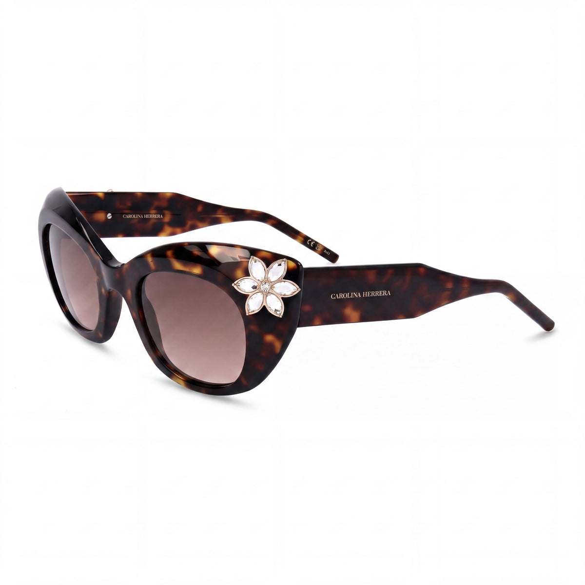 Carolina Herrera Havana Cat Eye Sunglasses for Women, 50mm, Photo 1